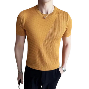 Camiseta Tricot Masculina Lines